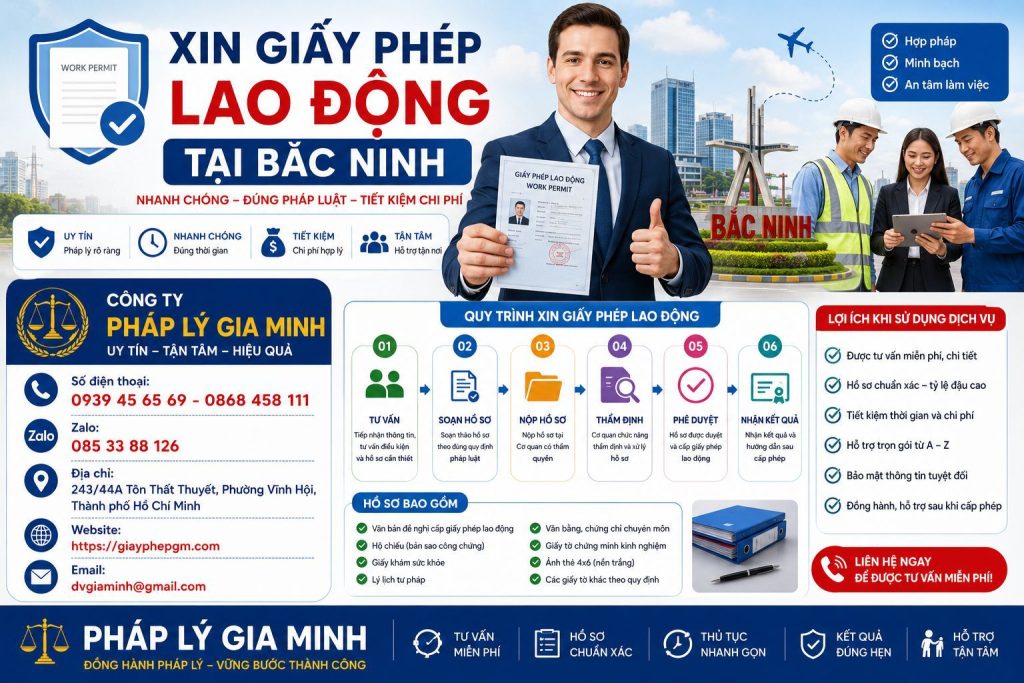 Xin Giấy Phép Lao Động Tại Bắc Ninh