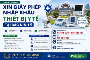 Xin Giấy Phép Nhập Khẩu Thiết Bị Y Tế Tại Bắc Ninh