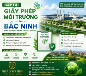 Cấp lại giấy phép môi trường tại Bắc Ninh