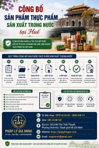 Công bố sản phẩm thực phẩm sản xuất trong nước tại Huế