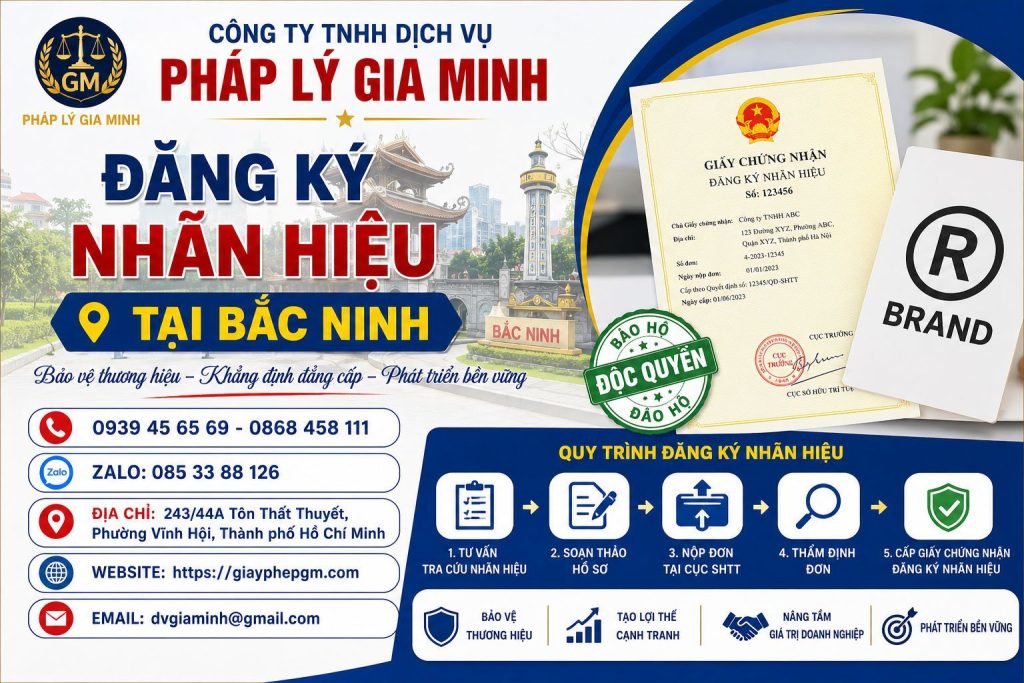 Đăng ký nhãn hiệu tại Bắc Ninh