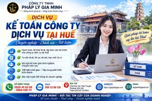Dịch vụ kế toán công ty dịch vụ tại Huế