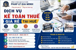 Dịch vụ kế toán thuế giá rẻ tại Huế