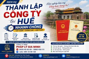 Dịch vụ thành lập công ty tại Huế nhanh chóng