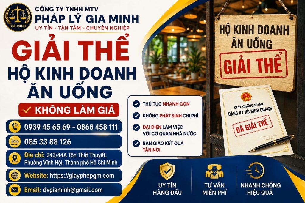 Giải thể hộ kinh doanh ăn uống – Khép lại hoạt động đúng quy trình, hạn chế nghĩa vụ tồn đọng 1 Giải thể hộ kinh doanh ăn uống