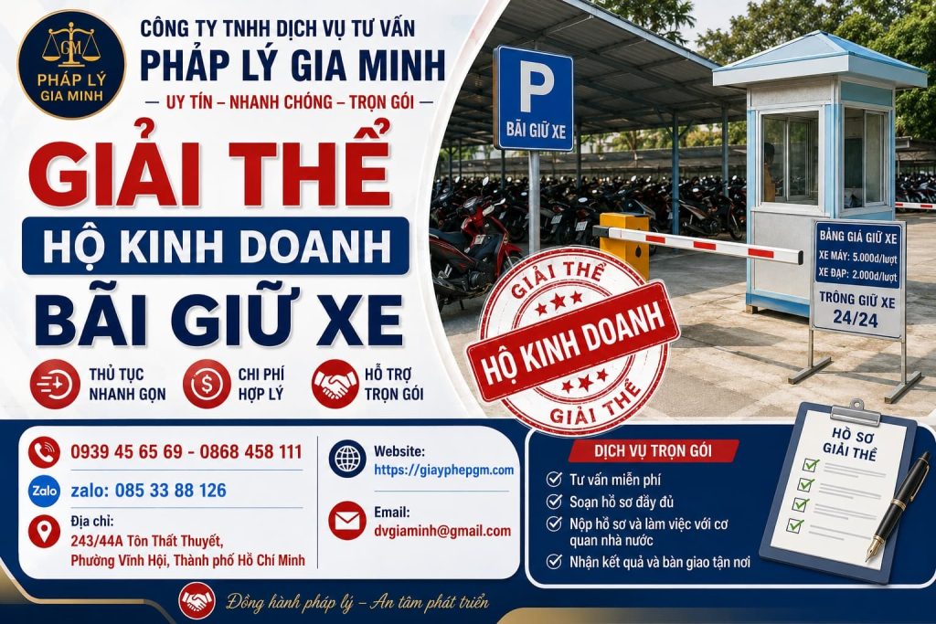 Giải thể hộ kinh doanh bãi giữ xe – Chốt vé tháng, phương tiện và mặt bằng trước khi ngừng hoạt động 1 Giải thể hộ kinh doanh bãi giữ xe