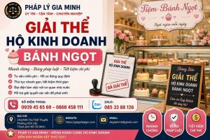 Giải thể hộ kinh doanh bánh ngọt