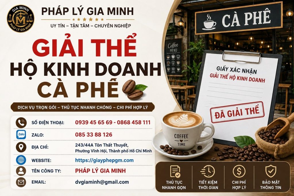 Giải thể hộ kinh doanh cà phê
