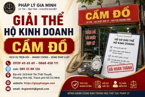 Giải thể hộ kinh doanh cầm đồ