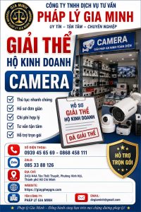 Giải thể hộ kinh doanh camera