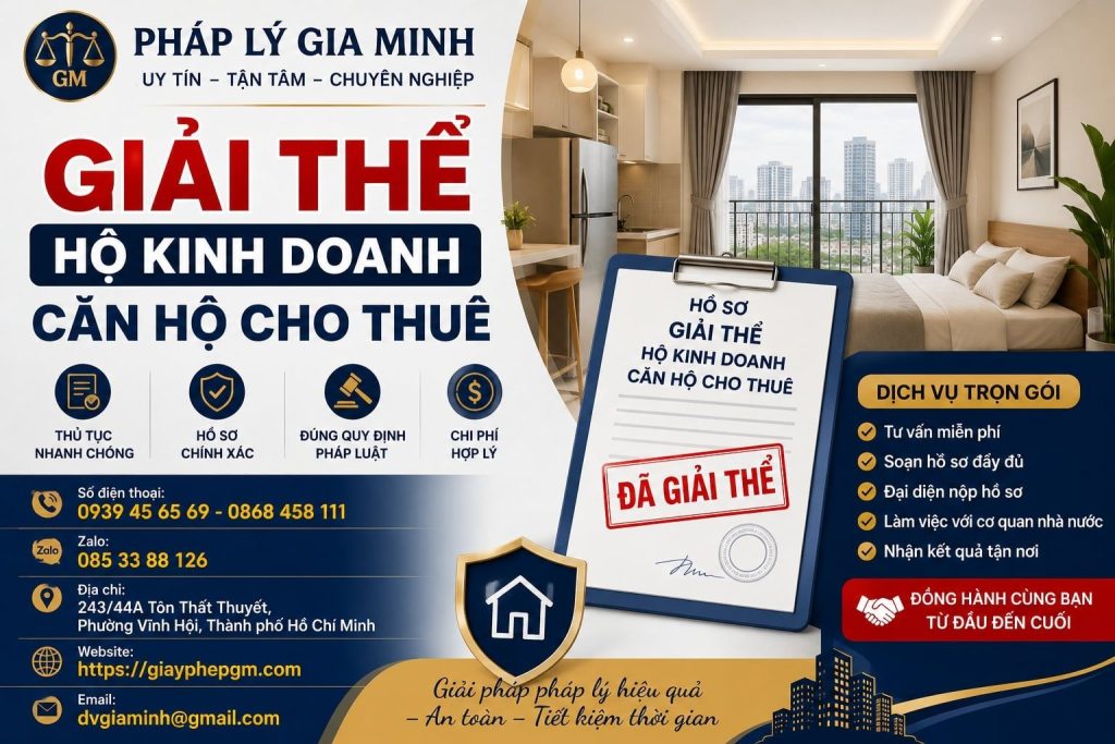 Giải thể hộ kinh doanh căn hộ cho thuê