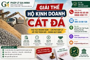Giải thể hộ kinh doanh cát đá