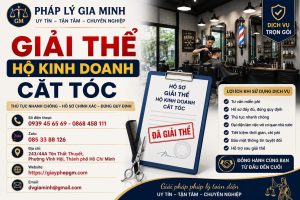 Giải thể hộ kinh doanh cắt tóc