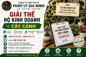 Giải thể hộ kinh doanh cây cảnh