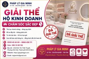 Giải thể hộ kinh doanh chăm sóc sắc đẹp