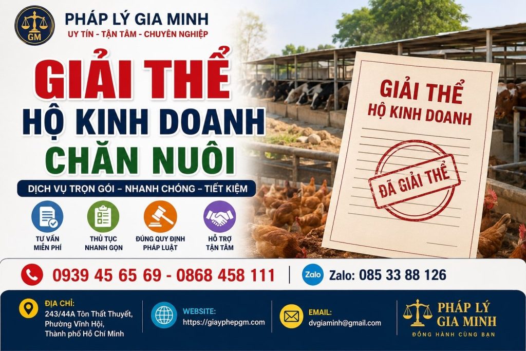Giải thể hộ kinh doanh chăn nuôi