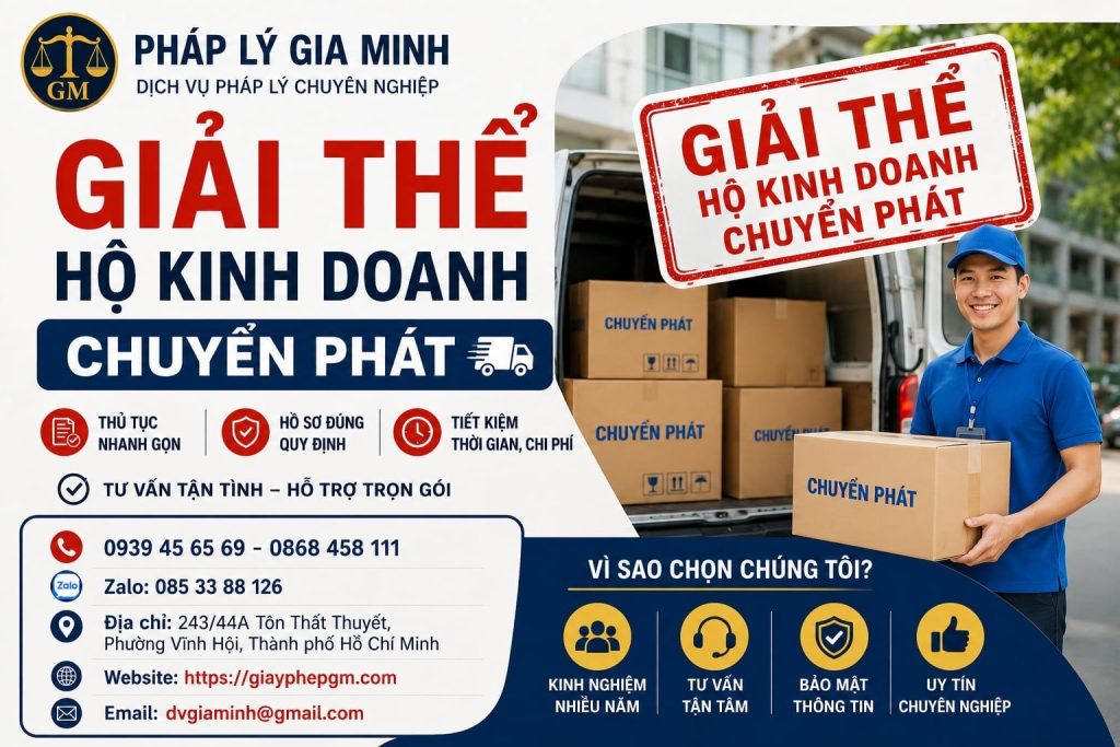 Giải thể hộ kinh doanh chuyển phát