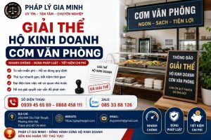 Giải thể hộ kinh doanh cơm văn phòng