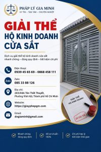 Giải thể hộ kinh doanh cửa sắt