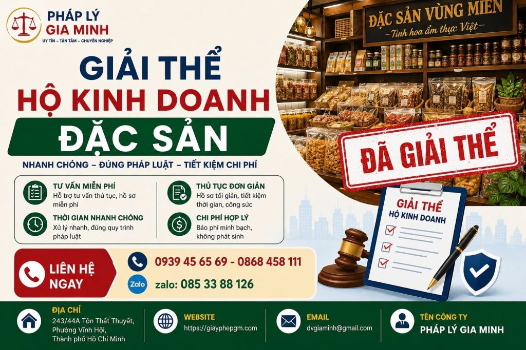 Giải thể hộ kinh doanh đặc sản – Chốt hàng hóa theo mùa và công nợ trước khi đóng cửa 1 Giải thể hộ kinh doanh đặc sản