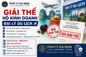 Giải thể hộ kinh doanh đại lý du lịch