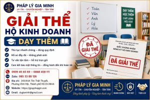 Giải thể hộ kinh doanh dạy thêm