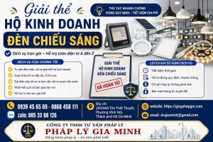 Giải thể hộ kinh doanh đèn chiếu sáng