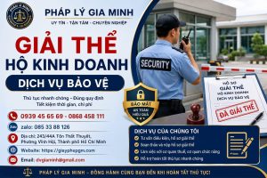 Giải thể hộ kinh doanh dịch vụ bảo vệ