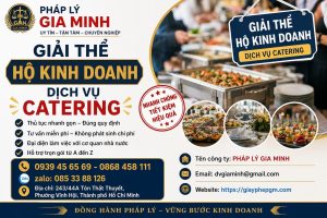 Giải thể hộ kinh doanh dịch vụ catering
