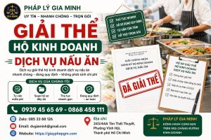 Giải thể hộ kinh doanh dịch vụ nấu ăn