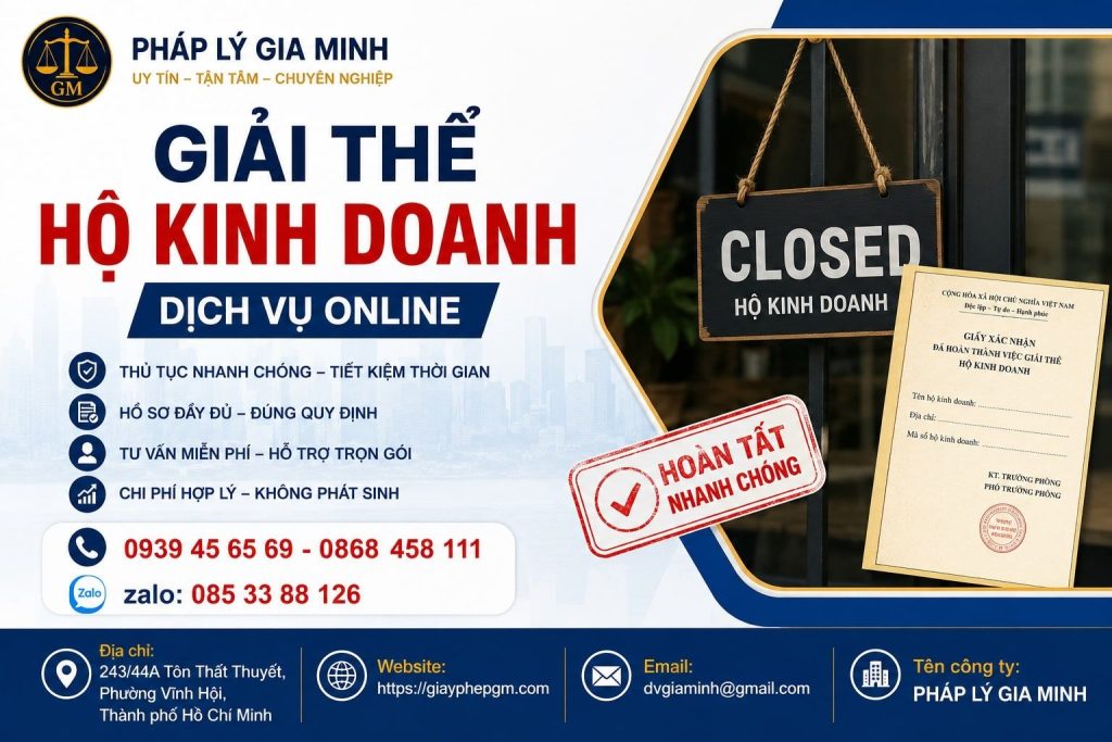 Giải thể hộ kinh doanh dịch vụ online