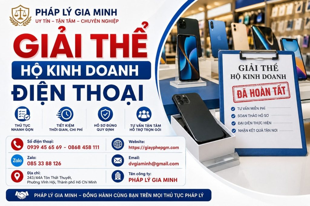 Giải thể hộ kinh doanh điện thoại