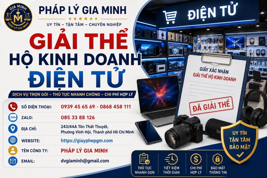 Giải thể hộ kinh doanh điện tử