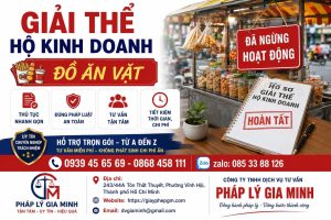 Giải thể hộ kinh doanh đồ ăn vặt