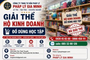 Giải thể hộ kinh doanh đồ dùng học tập
