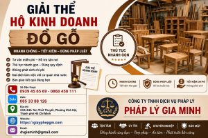 Giải thể hộ kinh doanh đồ gỗ