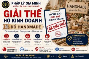Giải thể hộ kinh doanh đồ handmade