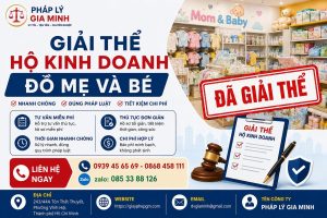 Giải thể hộ kinh doanh đồ mẹ và bé