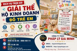 Giải thể hộ kinh doanh đồ trẻ em