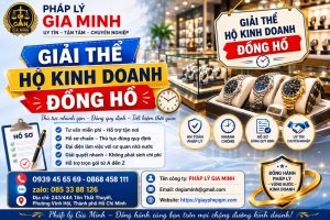 Giải thể hộ kinh doanh đồng hồ