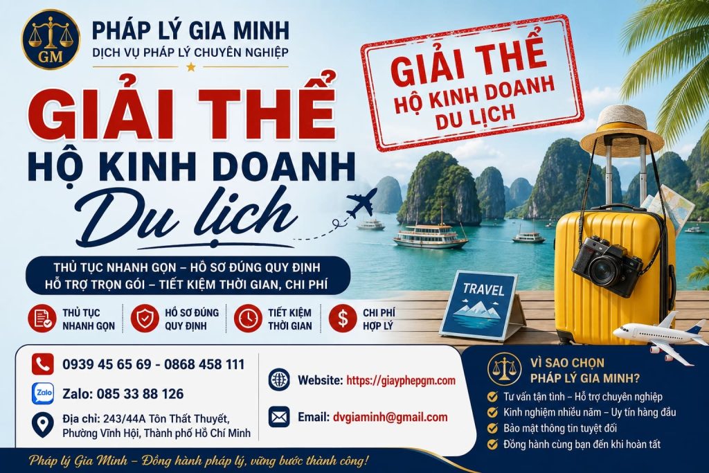 Giải thể hộ kinh doanh du lịch – Chốt tour, tiền khách và hợp đồng trước khi dừng hoạt động 1 Giải thể hộ kinh doanh du lịch