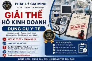 Giải thể hộ kinh doanh dụng cụ y tế