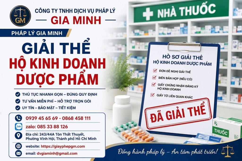 Giải thể hộ kinh doanh dược phẩm