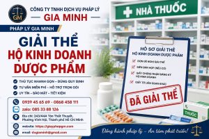 Giải thể hộ kinh doanh dược phẩm