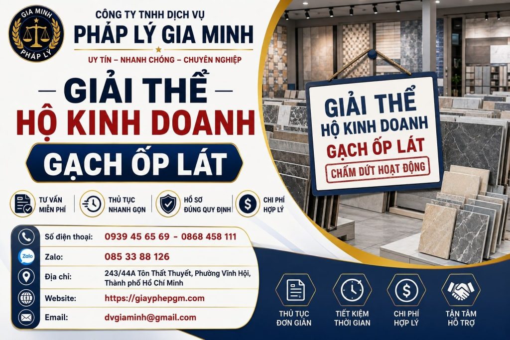Giải thể hộ kinh doanh gạch ốp lát