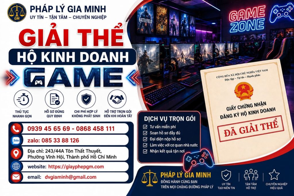 Giải thể hộ kinh doanh game – Chốt tài khoản khách, máy trạm và thiết bị trước khi đóng cửa 1 Giải thể hộ kinh doanh game