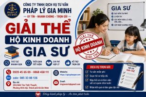 Giải thể hộ kinh doanh gia sư