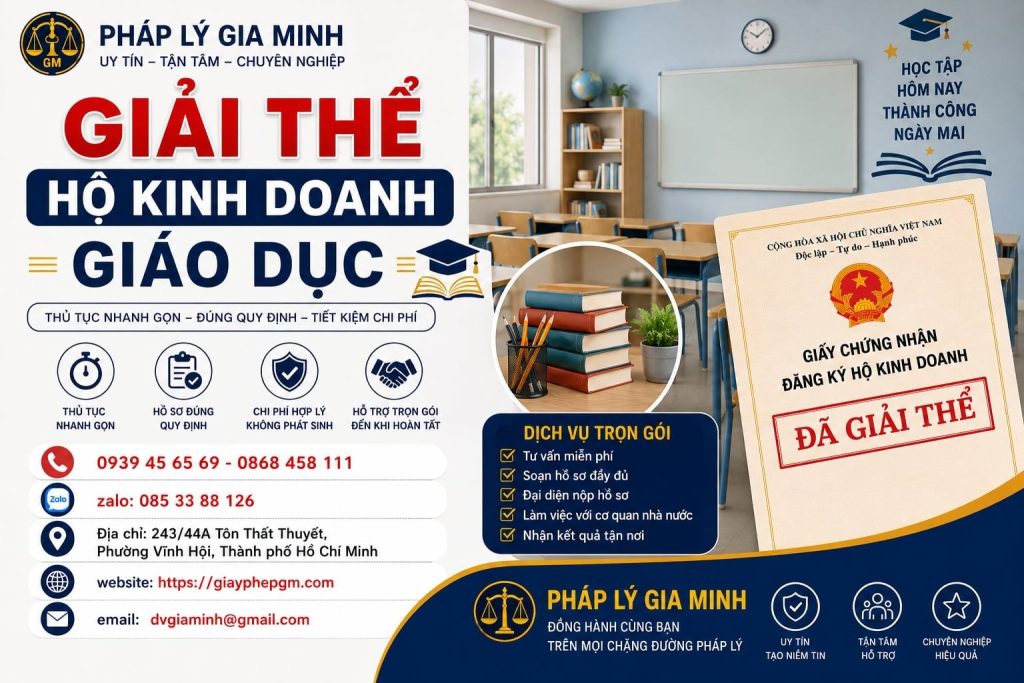 Giải thể hộ kinh doanh giáo dục – Chốt khóa học, học phí và nghĩa vụ trước khi ngừng đào tạo 1 Giải thể hộ kinh doanh giáo dục