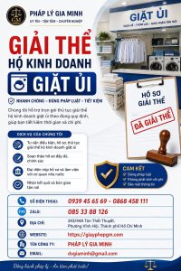 Giải thể hộ kinh doanh giặt ủi