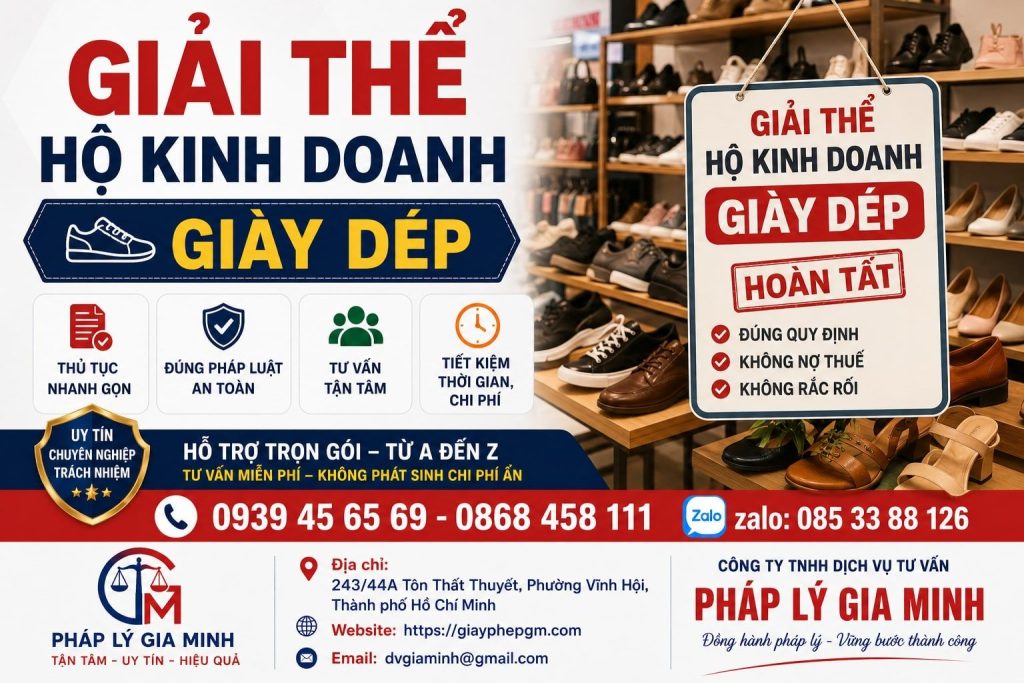 Giải thể hộ kinh doanh giày dép – Xử lý tồn kho theo mẫu, size trước khi đóng cửa hàng 1 Giải thể hộ kinh doanh giày dép